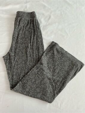 Roxy Ribbed Wide-Leg Pants - grey